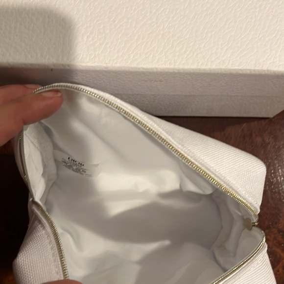 Christian Dior white makeup bag gold hardware CD logo gold - Picture 4 of 4